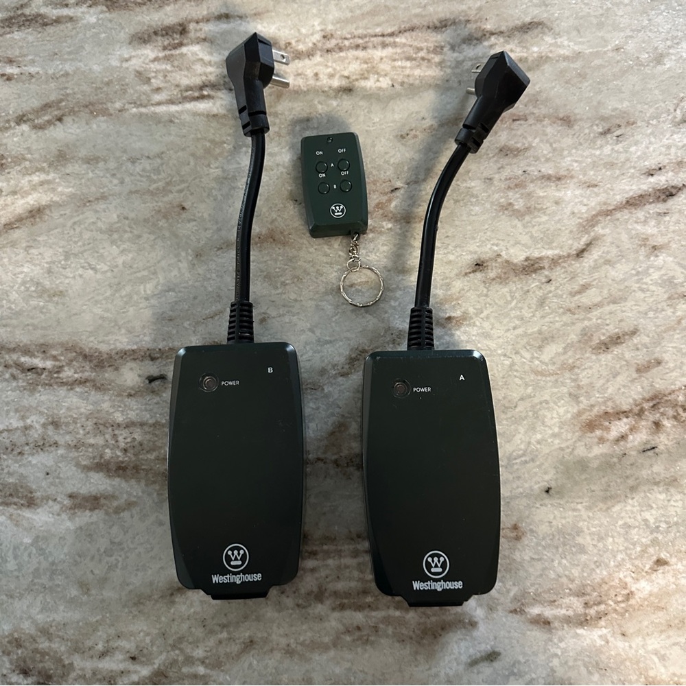 Westinghouse Indoor Outdoor Light Plug With Wireless Remote 2 Pack